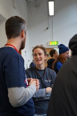 Conversations beside the Info Desk