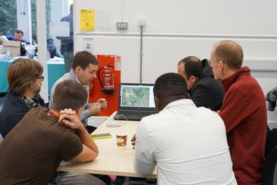 A workshop in the 'Node' room