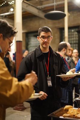 Self-serve food at the social evening