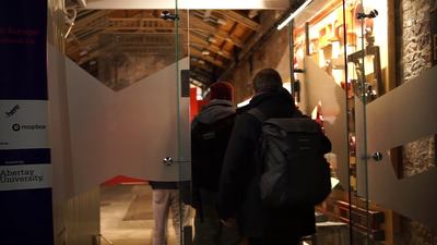 Delegates enter 'Verdant Works' a former Jute mill, local museum, and host to the social evening
